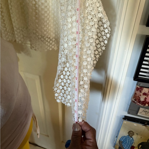 HAODUOYI Cream Long Sleeve Ruffled Blouse - Picture 8 of 11